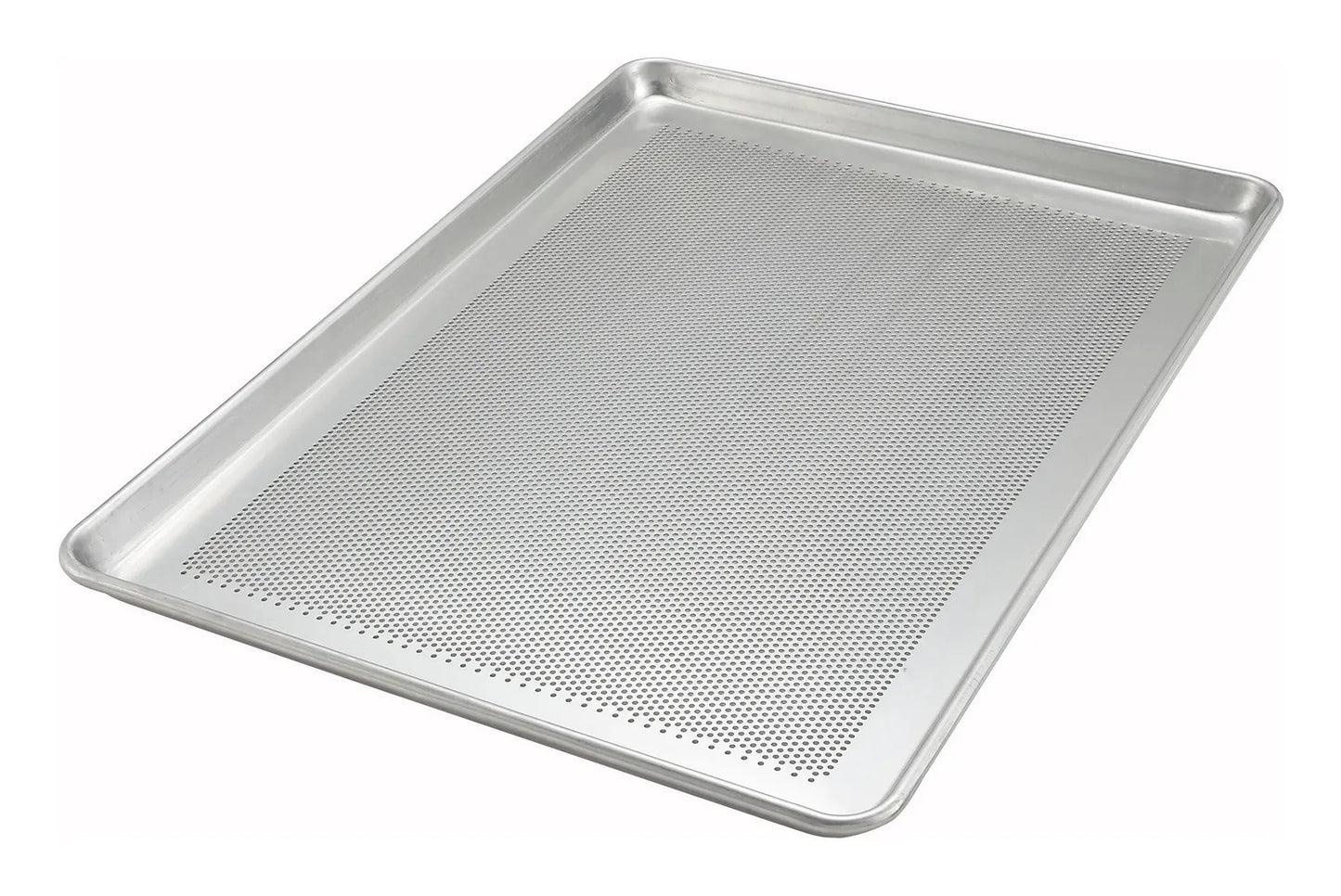 Bandeja de aluminio perforada rectangular tamaño full para hornear
