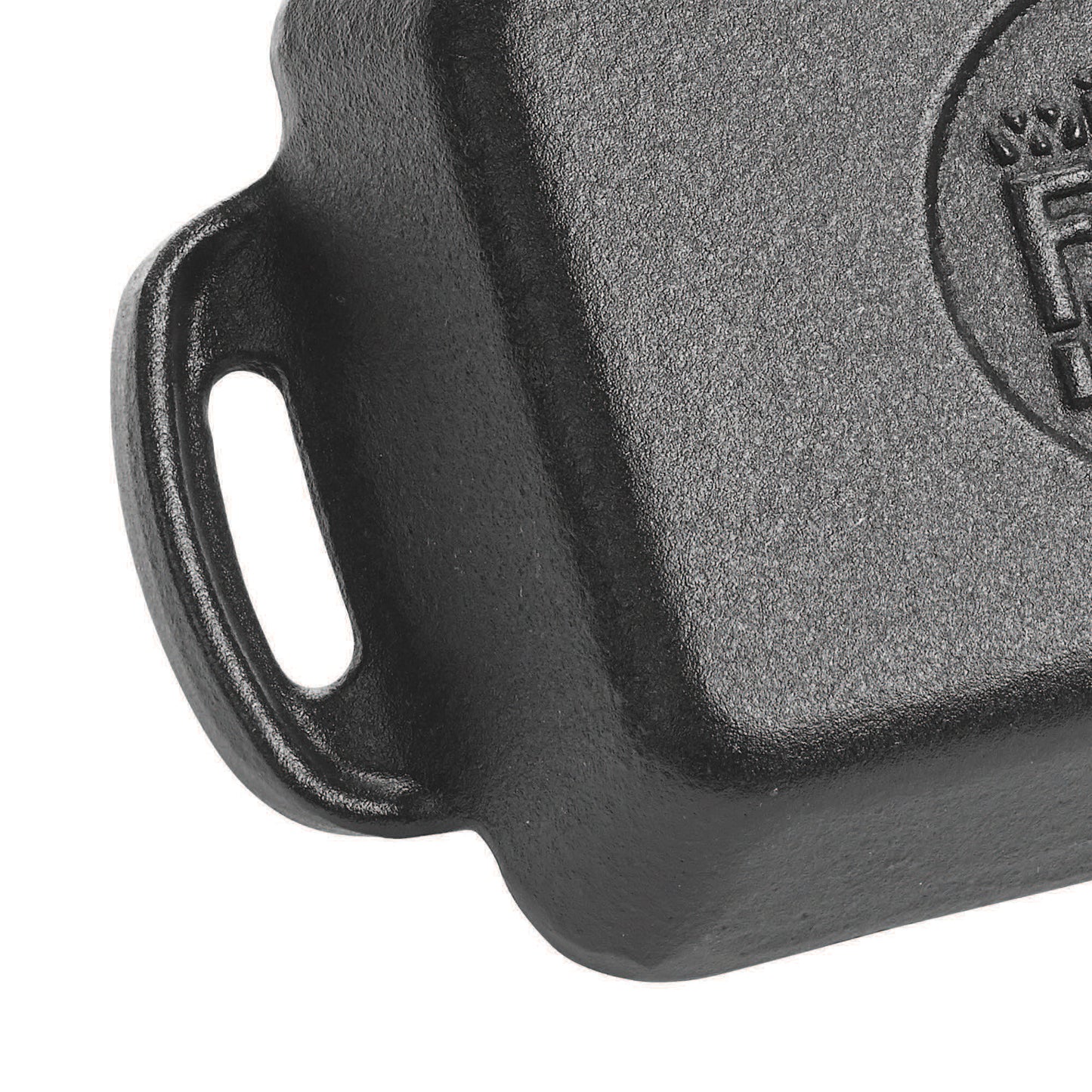 Mini sartén rectangular de hierro fundido FireIron de 10 oz, 5-7/8" x 4-1/8" WINCO