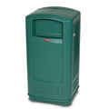 Basurero Rubbermaid Plaza Verde 33 Galones