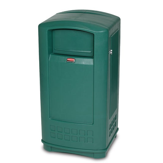 Basurero Rubbermaid Plaza Verde 33 Galones
