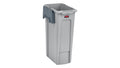 Basurero Rubbermaid Slim Jim para Reciclaje con Tapa y Conector