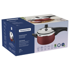 Caja de olla de presión Tramontina Vancouver 3 L en color burdeo con mangos negros