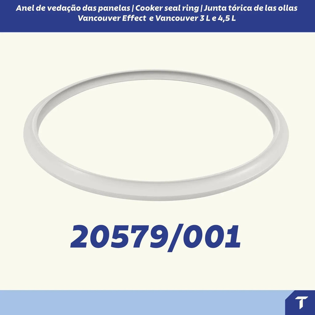 Junta de silicona blanca para olla a presión Tramontina Vancouver, código 20579/001