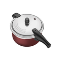 Olla a presión Tramontina Vancouver de aluminio con revestimiento antiadherente Starflon Max interno y externo, roja, 24 cm, 6 L