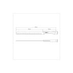 Cuchillo para churrasco Tramontina negro con hoja de acero inoxidable oscurecido y mango de madera, 30,5 cm (12").