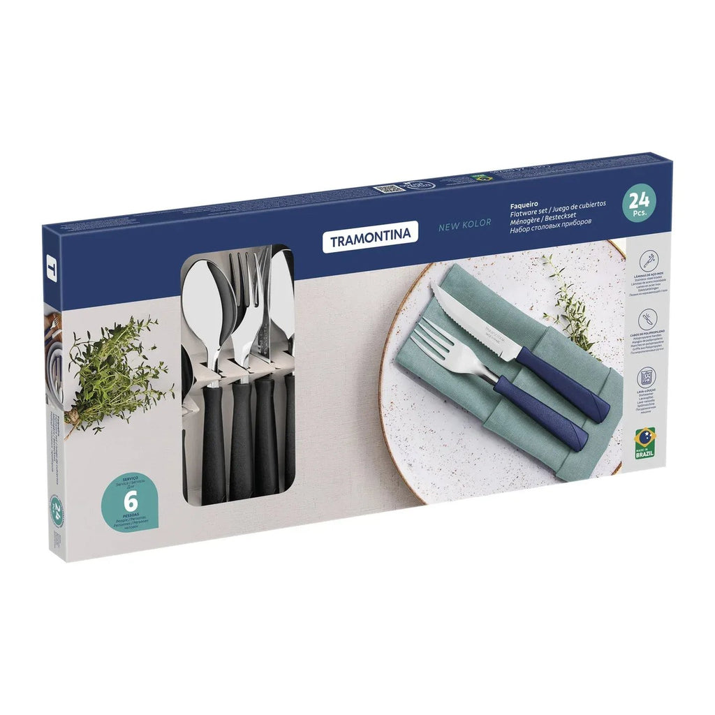 Caja de juego de cubiertos Tramontina New