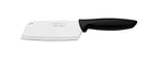 Cuchillo Tramontina con hoja ancha de acero inoxidable y mango negro