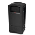 Basurero Rubbermaid Plaza Negro 35 Galones