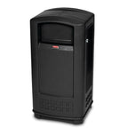 Basurero Rubbermaid Plaza Negro 35 Galones
