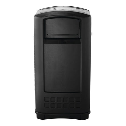 Basurero Rubbermaid Plaza Negro 35 Galones