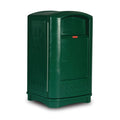 Basurero Rubbermaid Plaza con Portabandeja 50 Gal Verde