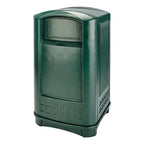 Basurero Rubbermaid Plaza con Portabandeja 50 Gal Verde