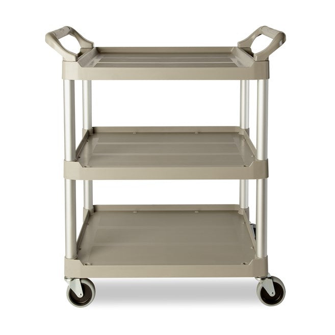 Carro de servicio utilitario con ruedas giratorias de 4", capacidad de 200 lb, Platinum