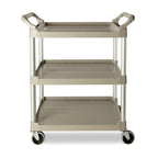 Carro de servicio utilitario con ruedas giratorias de 4", capacidad de 200 lb, Platinum