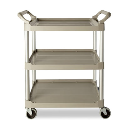 Carro de servicio utilitario con ruedas giratorias de 4", capacidad de 200 lb, Platinum