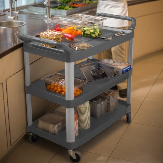 Carro Abierto Rubbermaid Comercial 136 kg Gris