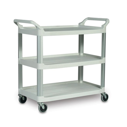 Carro utilitario Xtra™, de laterales abiertos, capacidad de 136 kg (300 lb), blanco.