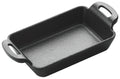 Mini sartén rectangular de hierro fundido FireIron de 10 oz, 5-7/8" x 4-1/8" WINCO