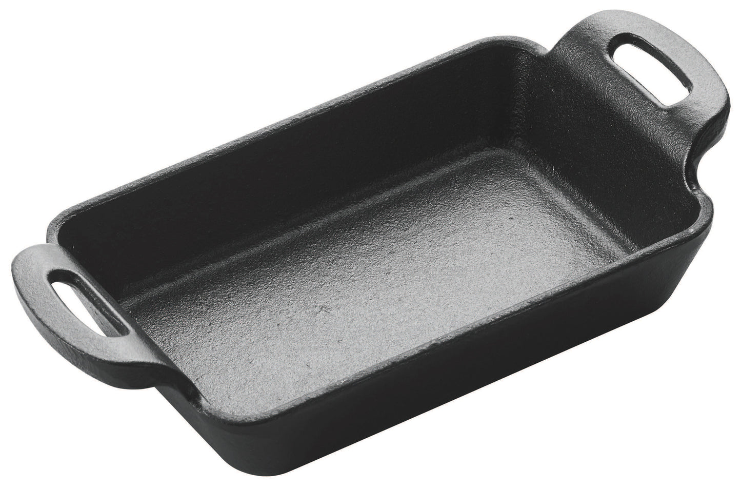 Mini sartén rectangular de hierro fundido FireIron de 10 oz, 5-7/8" x 4-1/8" WINCO