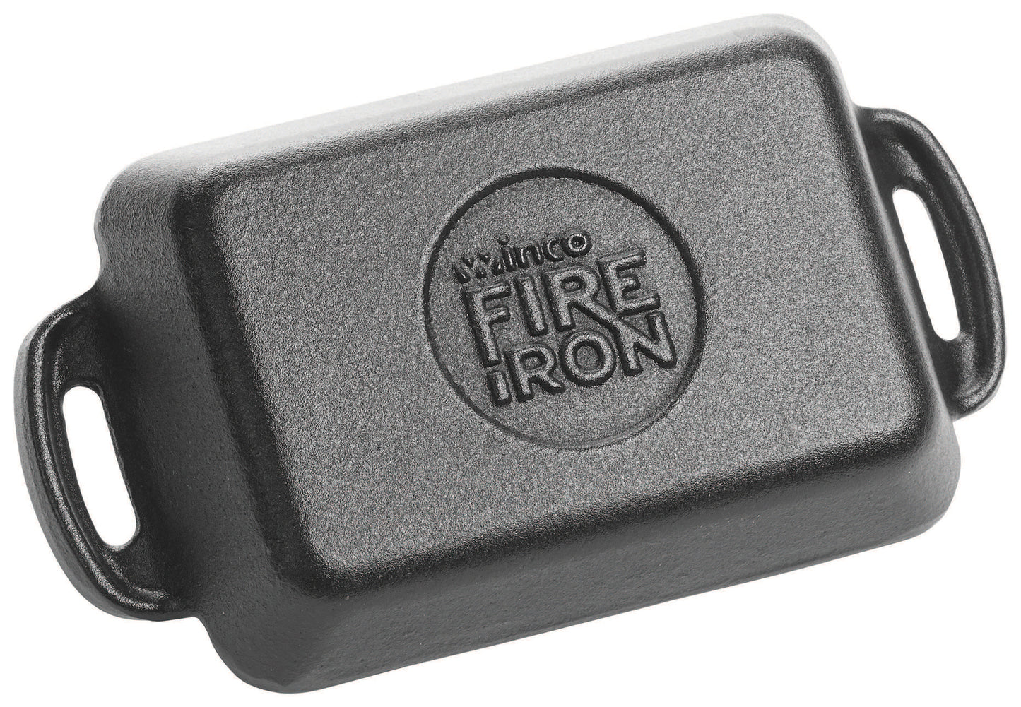 Mini sartén rectangular de hierro fundido FireIron de 10 oz, 5-7/8" x 4-1/8" WINCO