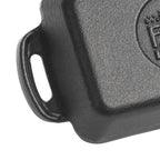 Mini sartén rectangular de hierro fundido FireIron de 10 oz, 5-7/8" x 4-1/8" WINCO