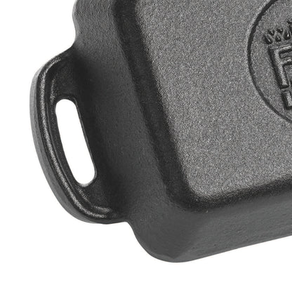 Mini sartén rectangular de hierro fundido FireIron de 10 oz, 5-7/8" x 4-1/8" WINCO