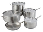 Olla de acero inoxidable con tapa - 32 cuartos