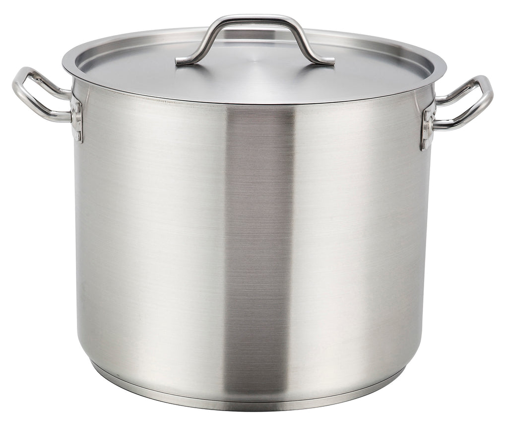 Olla de acero inoxidable con tapa - 40 cuartos