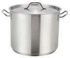 Olla de acero inoxidable con tapa - 40 cuartos