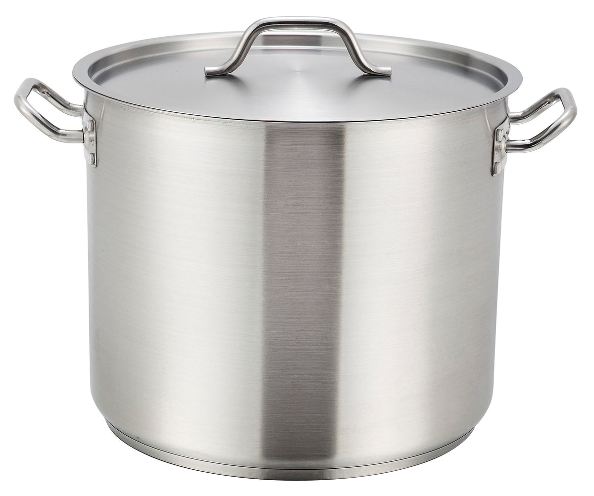 Olla de acero inoxidable con tapa - 40 cuartos