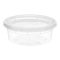 Recipiente Plástico transparente con tapa 8 oz – Pack 20 Piezas