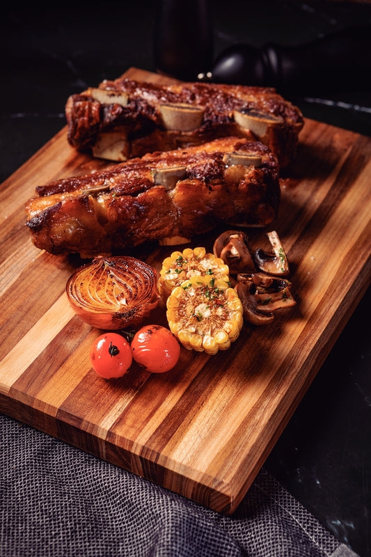 Tabla de cortar de madera de teca Tramontina para barbacoa