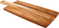 Tabla de cortar de madera Tramontina con mango y vetas naturales en tonos marrones