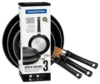 JGO SARTENES 20,26,30cms ALUM/TELFON NEGRO TRAM
