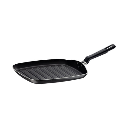Sartén parrilla de aluminio Tramontina Loreto con revestimiento interior antiadherente Starflon Max y mango de baquelita, 26 cm, 1,0 L, grafito. 20392/024