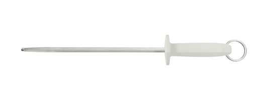 Afilador profesional Tramontina Master con varilla de acero al carbono y mango de polipropileno blanco de 30,5 cm (12").
