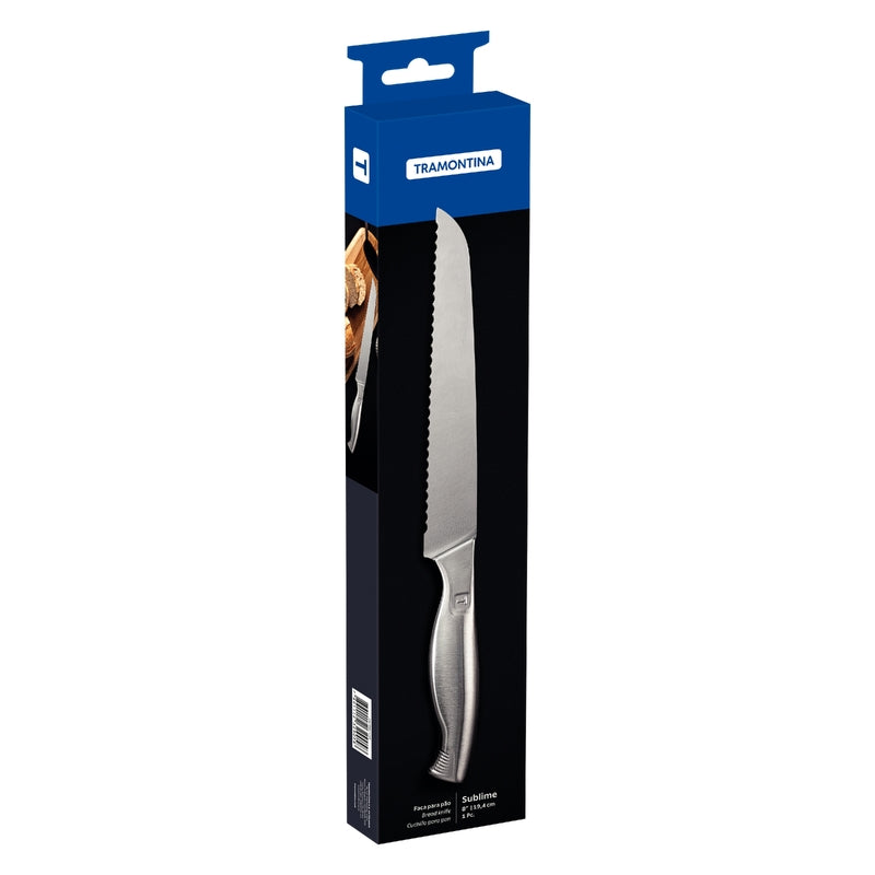 Cuchillo para pan Tramontina Sublime de acero inoxidable de 8 pulgadas