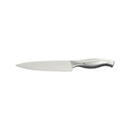 Cuchillo de acero inoxidable con mango metálico textur