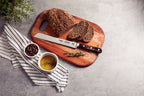 Cuchillo para pan Tramontina Century Wood con hoja de acero inoxidable y mango de madera marrón tratada de 20 cm (8 pulgadas)