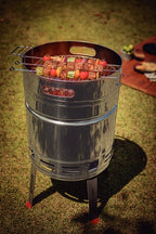 Parrilla de carbón Tramontina TCP 400 en acero inoxidable