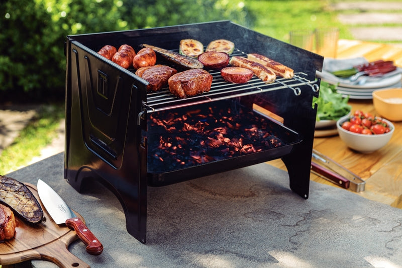 Parrilla portátil de carbón Tramontina TCP-380