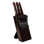 Kit de barbacoa Tramontina Churrasco negro con cuchillas de acero inoxidable oscurecido y mangos de madera, 5 piezas