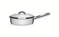 Sartén Tramontina de acero inoxidable con triple fondo, tapa y asa, 20 cm, 2,1 L