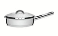 Sartén Tramontina Solar de acero inoxidable con triple fondo, tapa y asa, 24 cm, 3,3 L