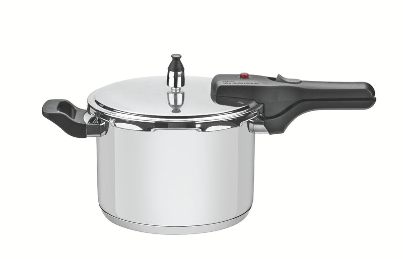 Olla a presión Tramontina Brava de acero inoxidable con triple fondo, 22 cm, 6 L