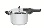 Olla a presión Tramontina Brava de acero inoxidable con triple fondo, 22 cm, 6 L