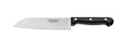 Cuchillo Santoku Tramontina Ultracorte con hoja de acero inoxidable y mango de polipropileno negro, 7"