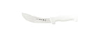 Cuchillo profesional Tramontina Master para recortar y desangrar cuero, con hoja de acero inoxidable y mango de polipropileno blanco, 6 pulgadas.