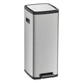 Basurero Tramontina Octos de acero inoxidable con cubo extraíble y pedal, 20 L