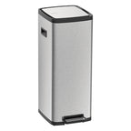 Basurero Tramontina Octos de acero inoxidable con cubo extraíble y pedal, 20 L